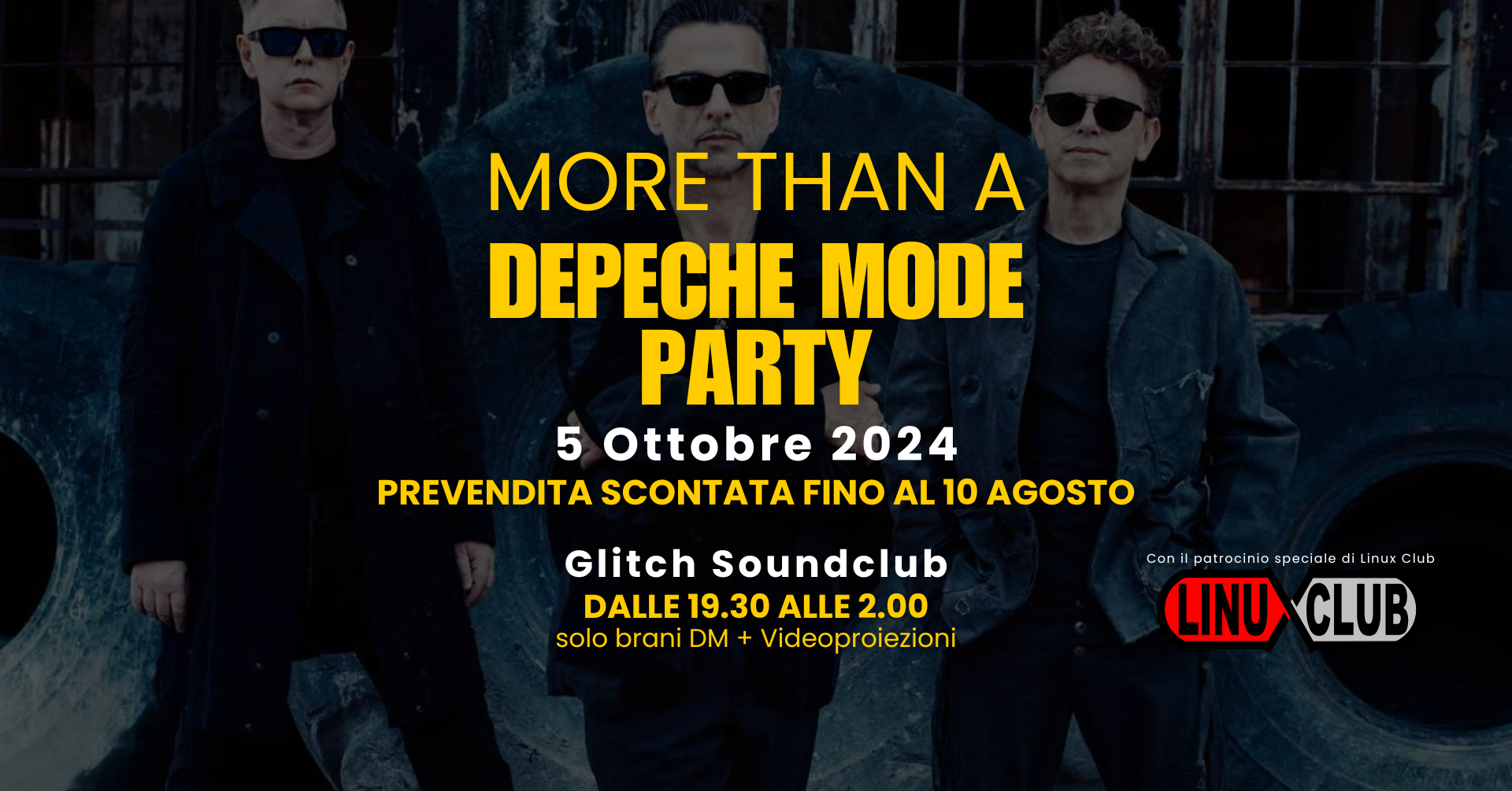 Depeche Mode Party 5 Ottobre Roma